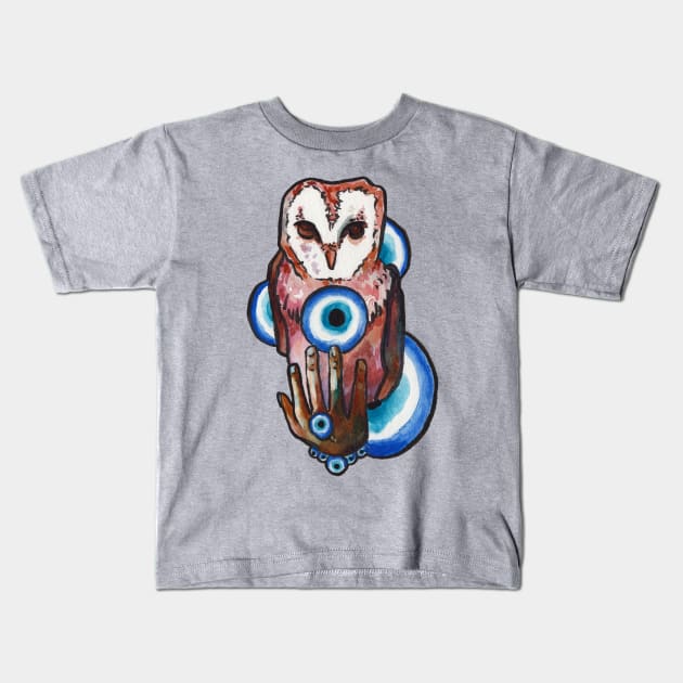 Evil Eye for Protection Kids T-Shirt by JenTheTracy